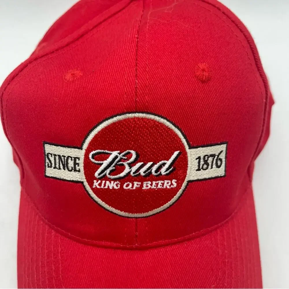 BUDWEISER Vintage Hat King of Beers Adjustable SnapBack Hat Beer Bud Embroidered